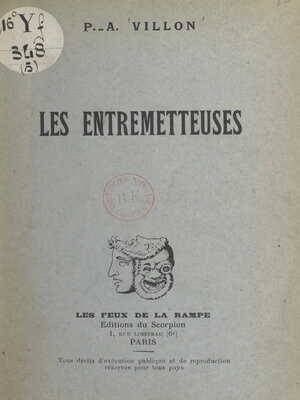 cover image of Les entremetteuses